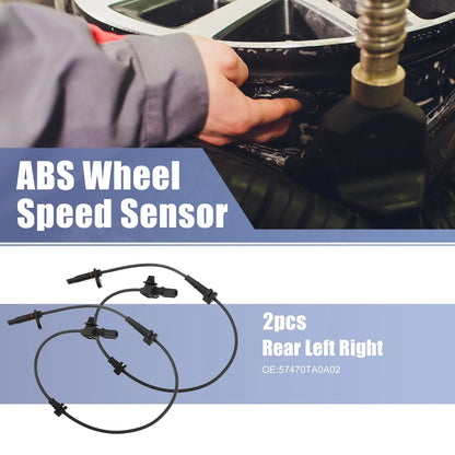 2 x Rear ABS Sensors for Honda Accord (2008-2012)