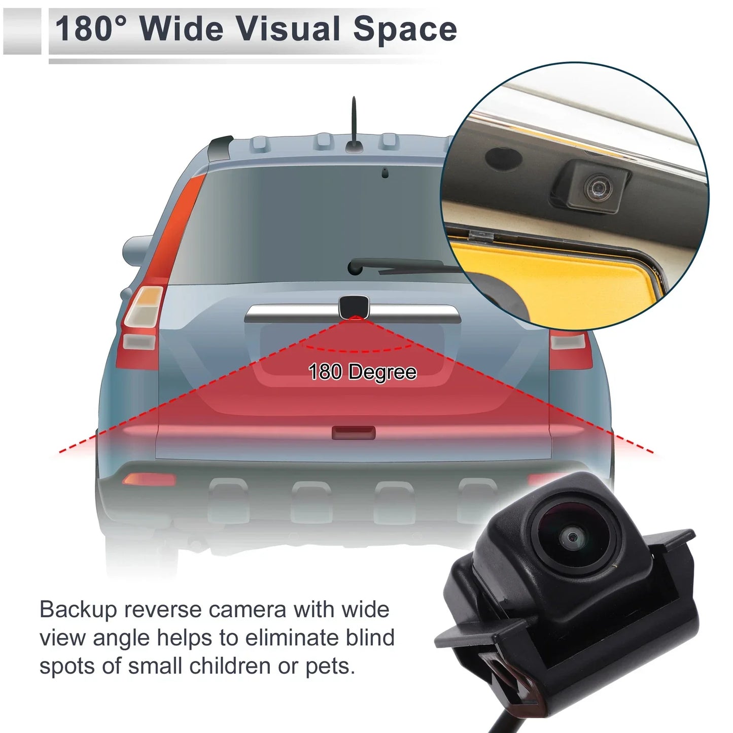 Rear View Camera 120-180�� for Honda CR-V (2017-2020)