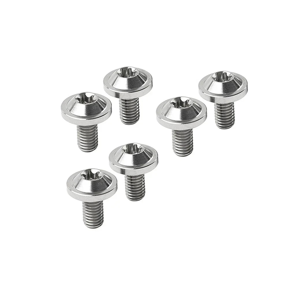 6 x Titanium Alloy M6x25mm Torx Head Bolts for Bike Motor