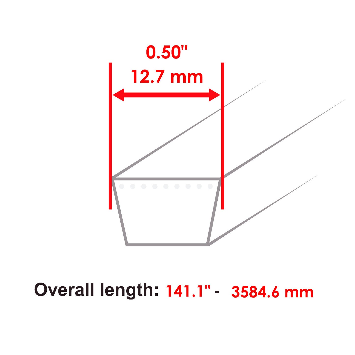 50 in Deck Belt Replacement for Exmark Quest E Series S Series (2000–2000)