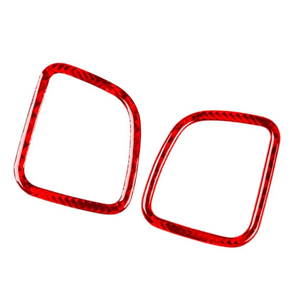 Carbon Fiber Red Interior Dashboard Air Vent Cover Trim for Cadillac CTS (2008-2013)