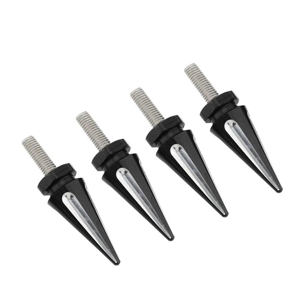 4 x Black Spike Windscreen Screw Bolts for Harley Touring Road Glide (1998-2025)
