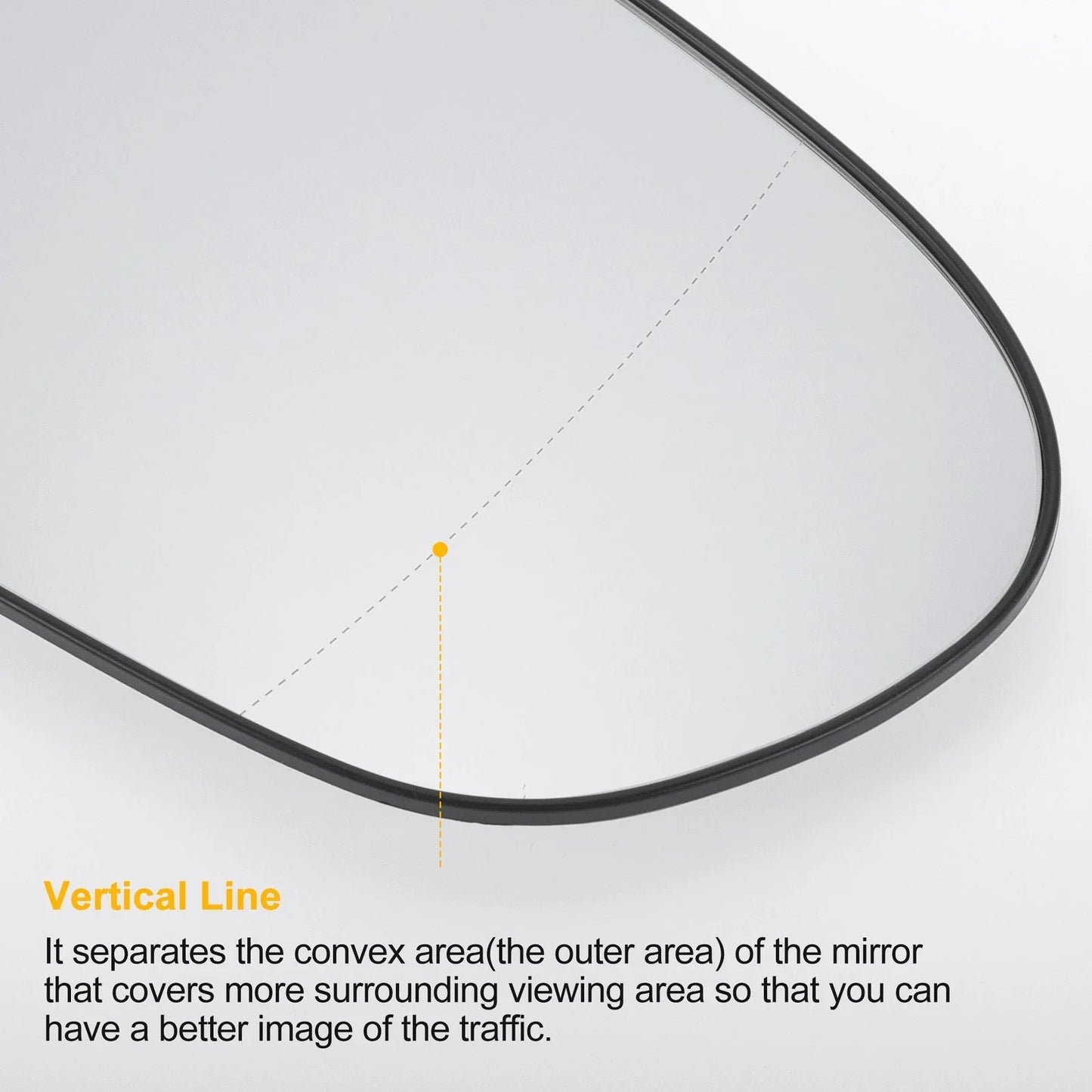 Right Side Heated White Mirror Glass for Hyundai i40 (2012-2020)