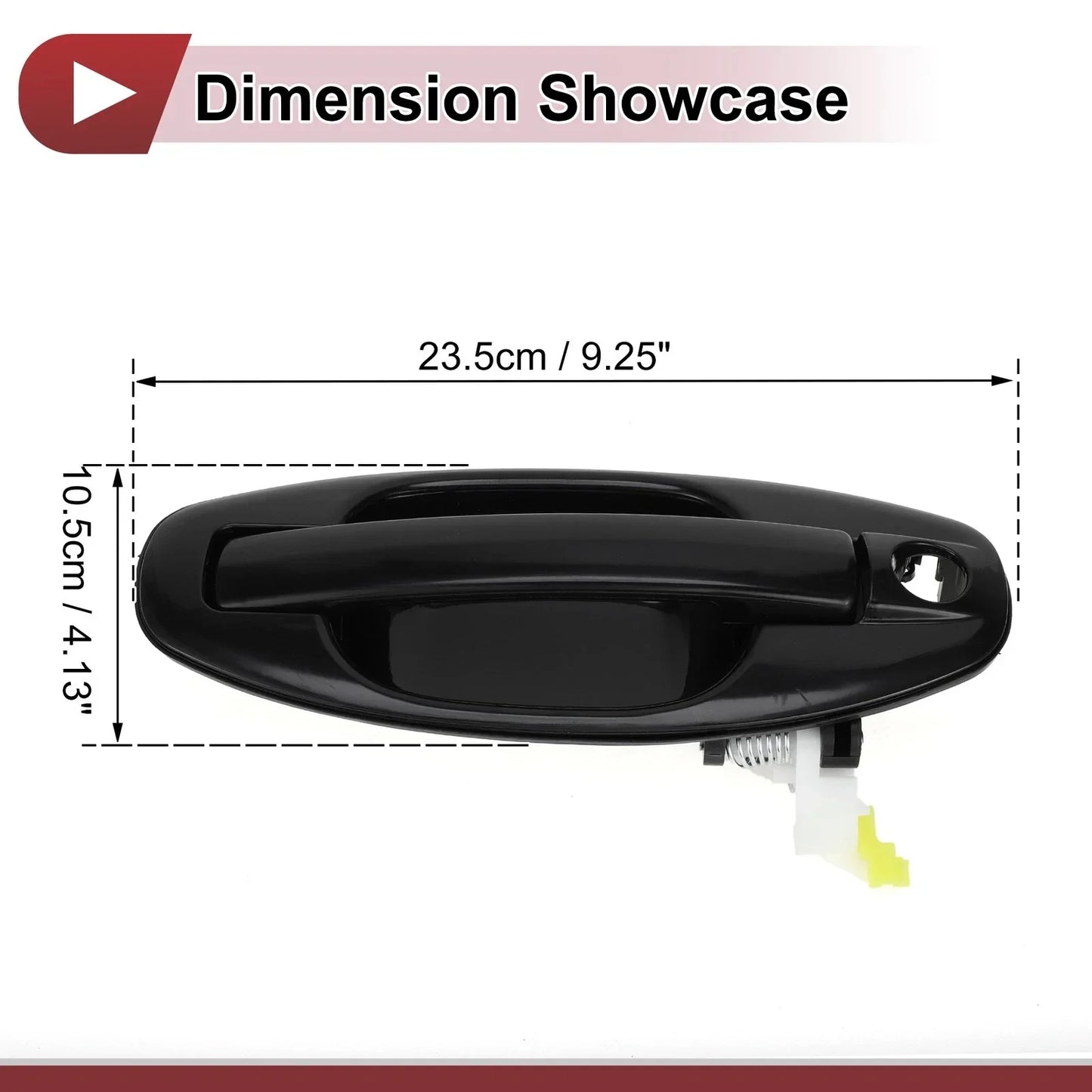 Exterior Door Handle for Hyundai Santa Fe Front Right Black (2013-2018)