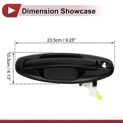 Exterior Door Handle for Hyundai Santa Fe Front Right Black (2013-2018)