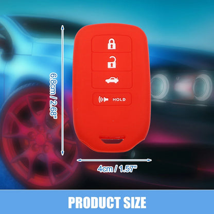 Smart Key Fob Cover for Honda Accord EX EXL EX-L 2013-2018 Black Red (2 x)