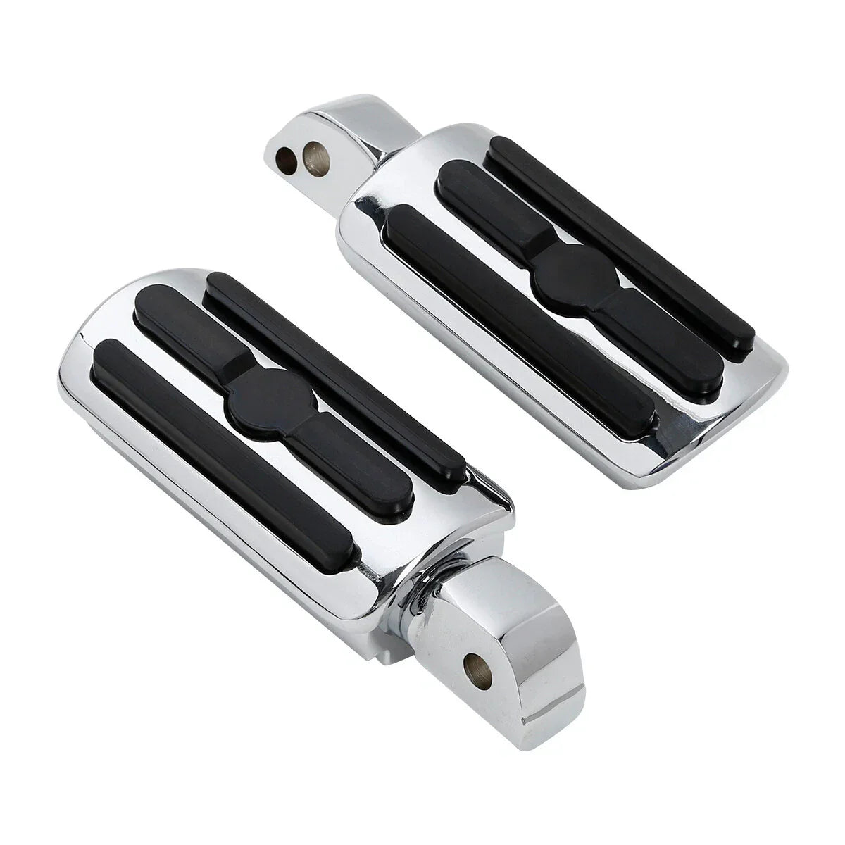 Chrome Rear Foot Pegs for Harley FXFB Fat Bob 2018-2025 ()