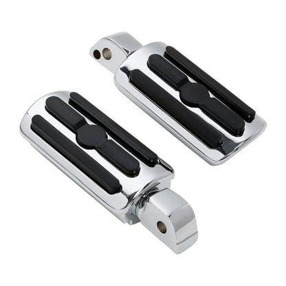 Chrome Rear Foot Pegs for Harley FXFB Fat Bob 2018-2025 ()