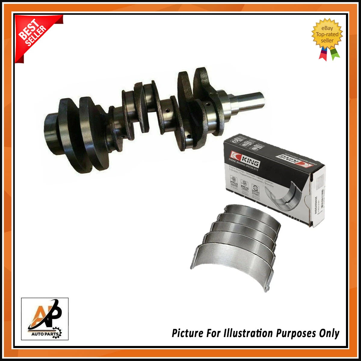 Crankshaft Bearings + KINGS Set for Land Rover Discovery Range Rover Vogue (306DT)