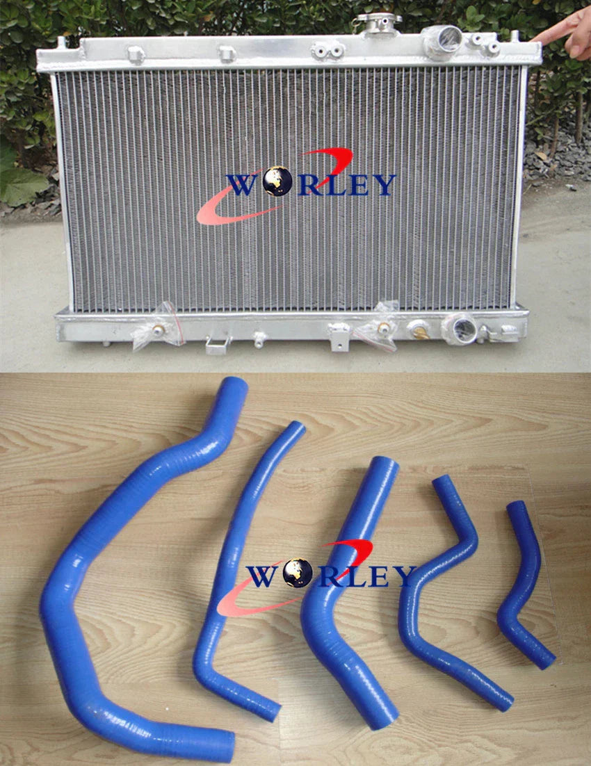 Aluminum Radiator & Hose for Honda Integra Acura DC2 B18 GSR RS LS (1994-2001)
