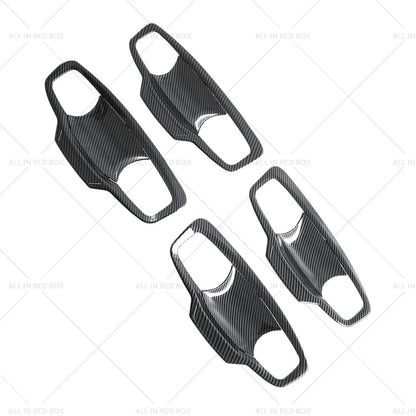 Carbon ABS Door Handle Bowl Cover Trim for Mitsubishi MV Triton (2023-2025)