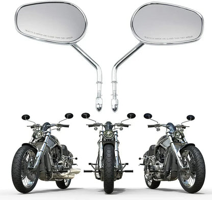 Chrome Rear View Side Mirror for Harley Davidson Fatboy (1990-2017)