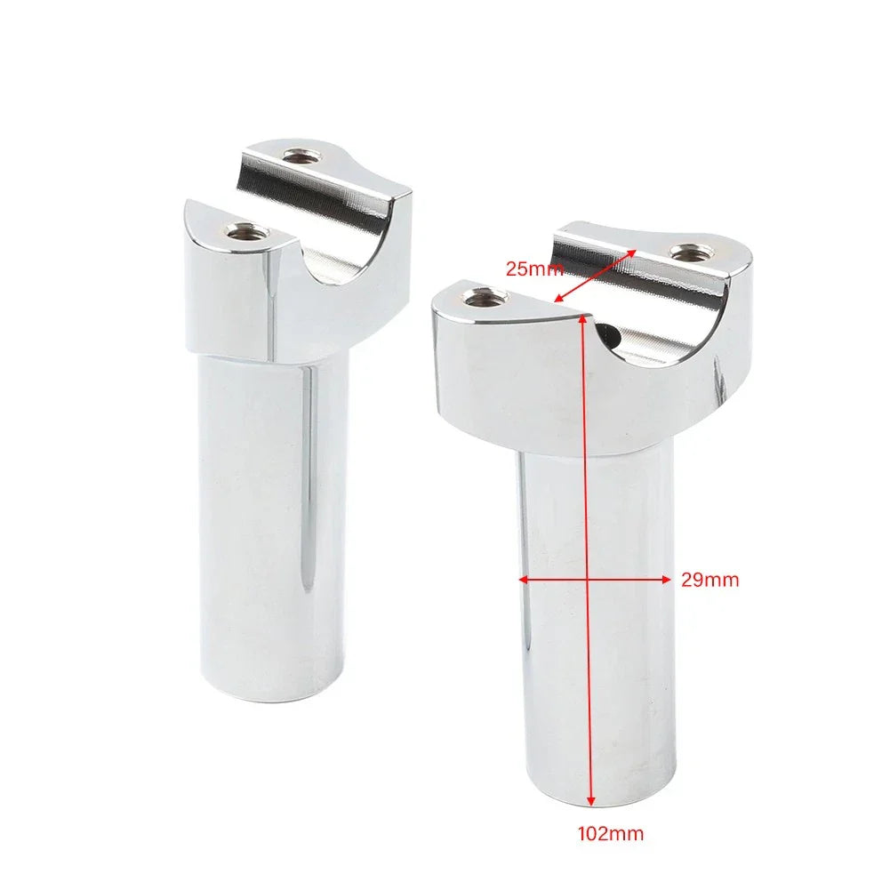 4" Risers 1" Handlebar Clamp for Harley Fat Boy Low Rider Softail (2007-2017)