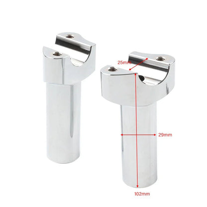 4" Risers 1" Handlebar Clamp for Harley Fat Boy Low Rider Softail (2007-2017)