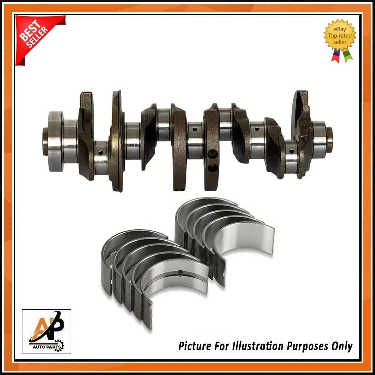 Crankshaft Main and Big End Bearings Set for BMW 1 Convertible 118i (2008–2013)