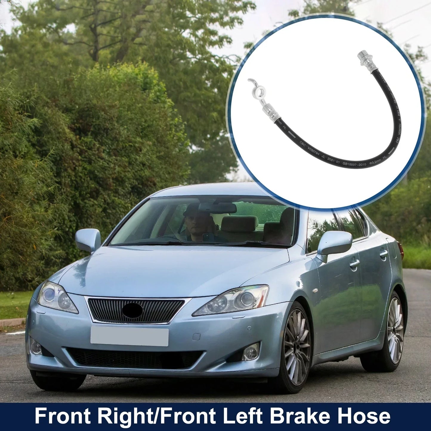 Front Left Right Brake Hose for Lexus IS250 (2006-2013)