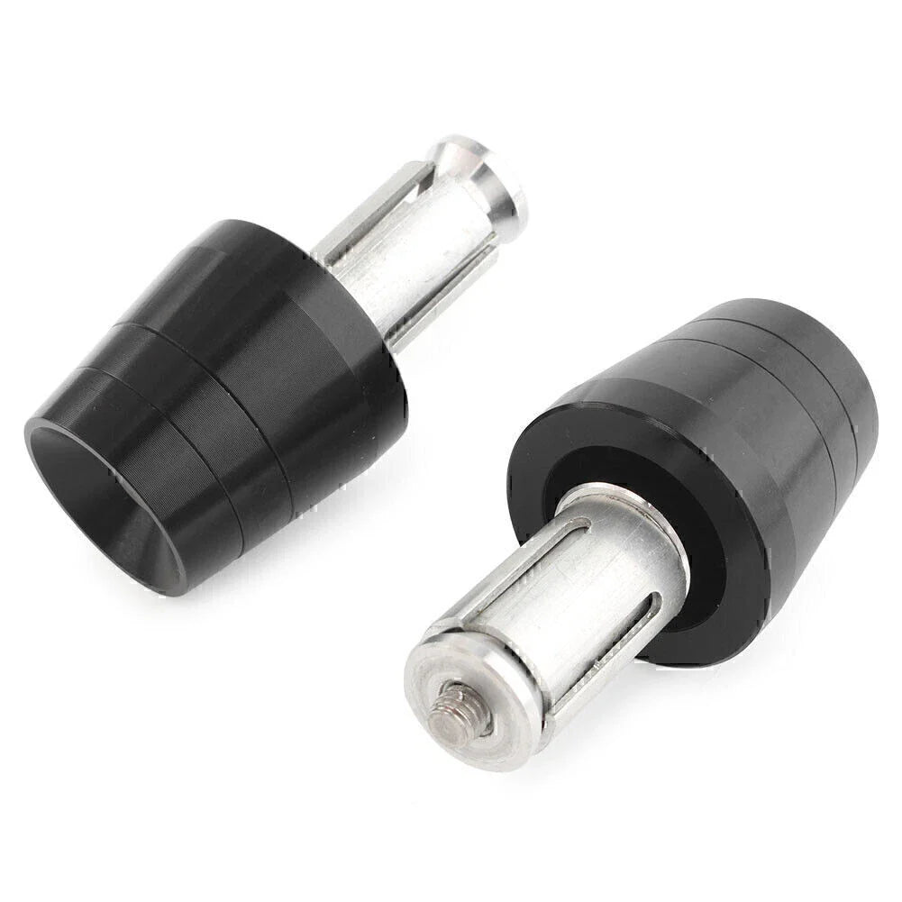 Black Handlebar End Plugs for Honda CBR, CB, Yamaha YZ, YZF, Kawasaki
