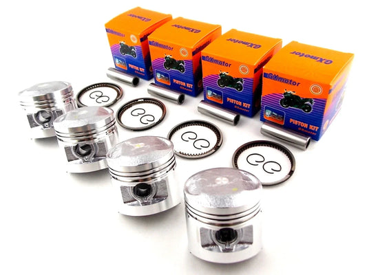 0.5mm O/S Piston Set with 56.5mm Rings & Pin Clips for Honda CB500/F (1974-1975)