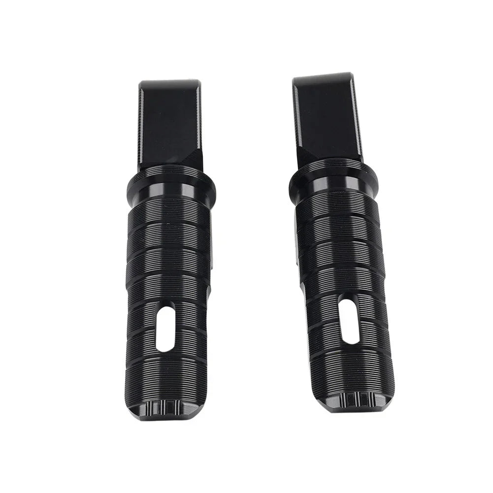 Black Rear Footrests Passenger Pegs for Honda Forza 750 (2021-2023)