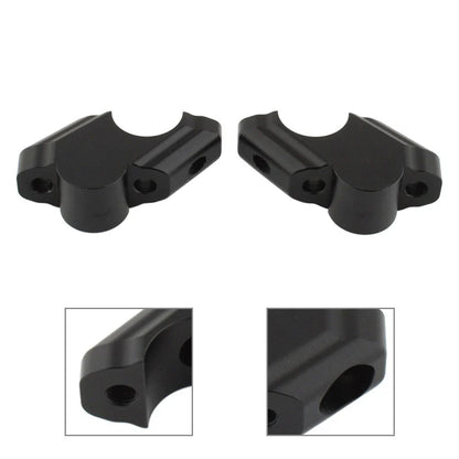 Black Offset Handlebar Riser Clamp for Yamaha Tenere 700 (2019-2025)