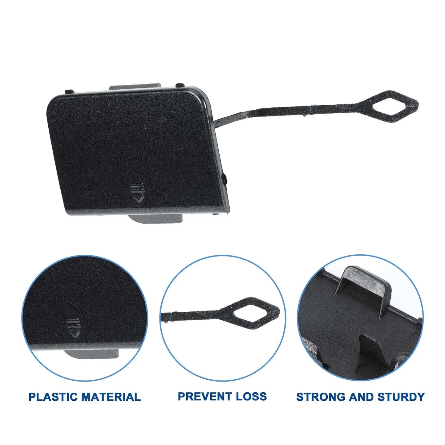 Front Car Bumper Tow Hook Cover for Mercedes-Benz C-Class (2007-2014)