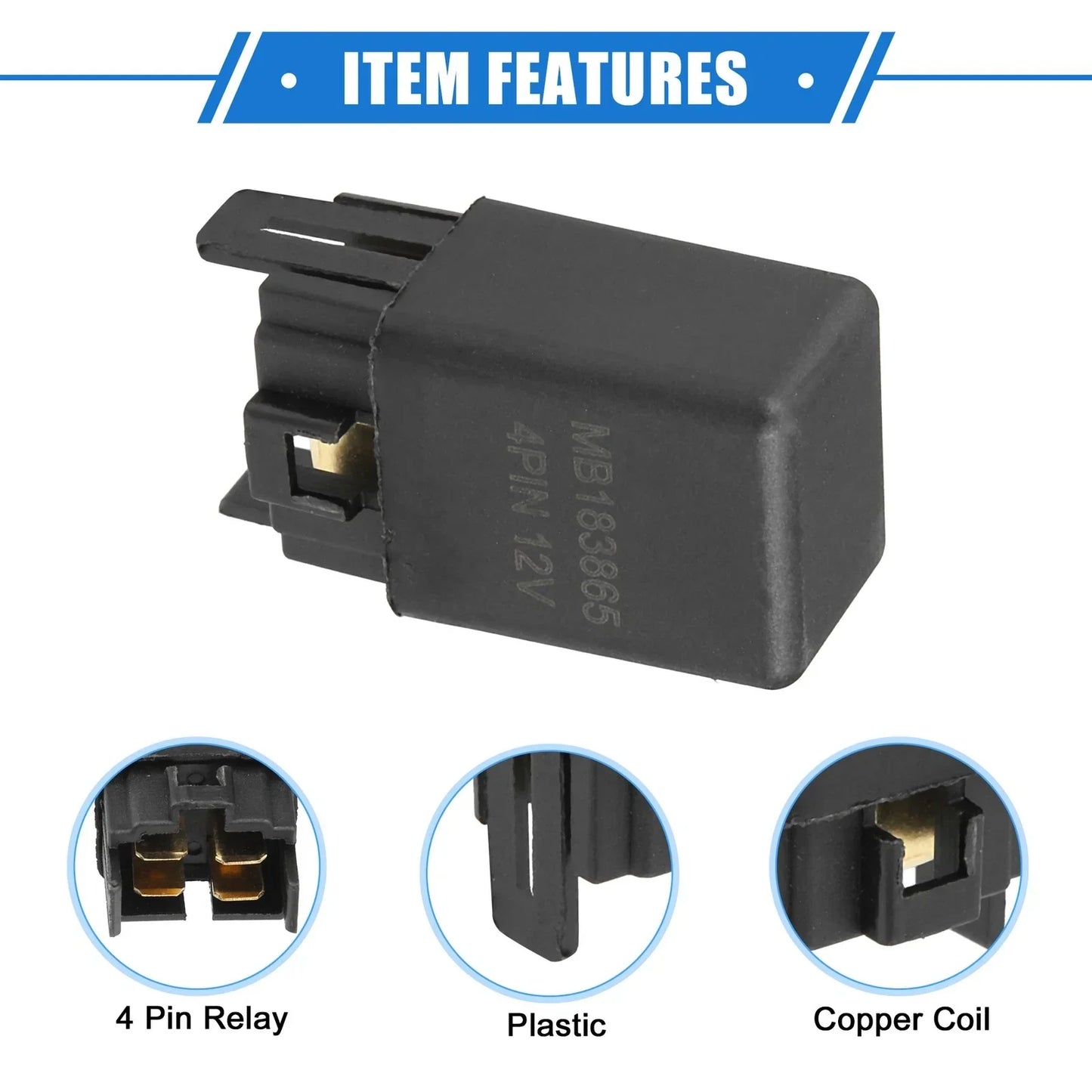 12V 40A Relay for Hyundai Kia 4 Pin Charge Case