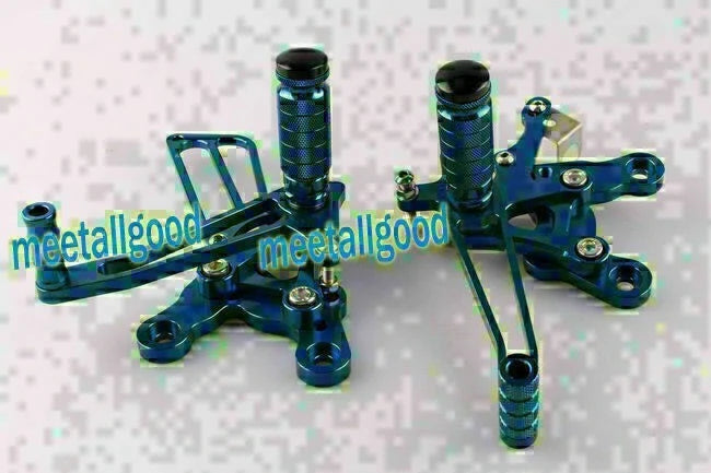 Adjustable Rearset Footpegs for Honda CBR900 (1993-1999) Blue