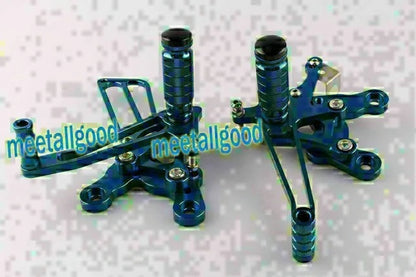 Adjustable Rearset Footpegs for Honda CBR900 (1993-1999) Blue