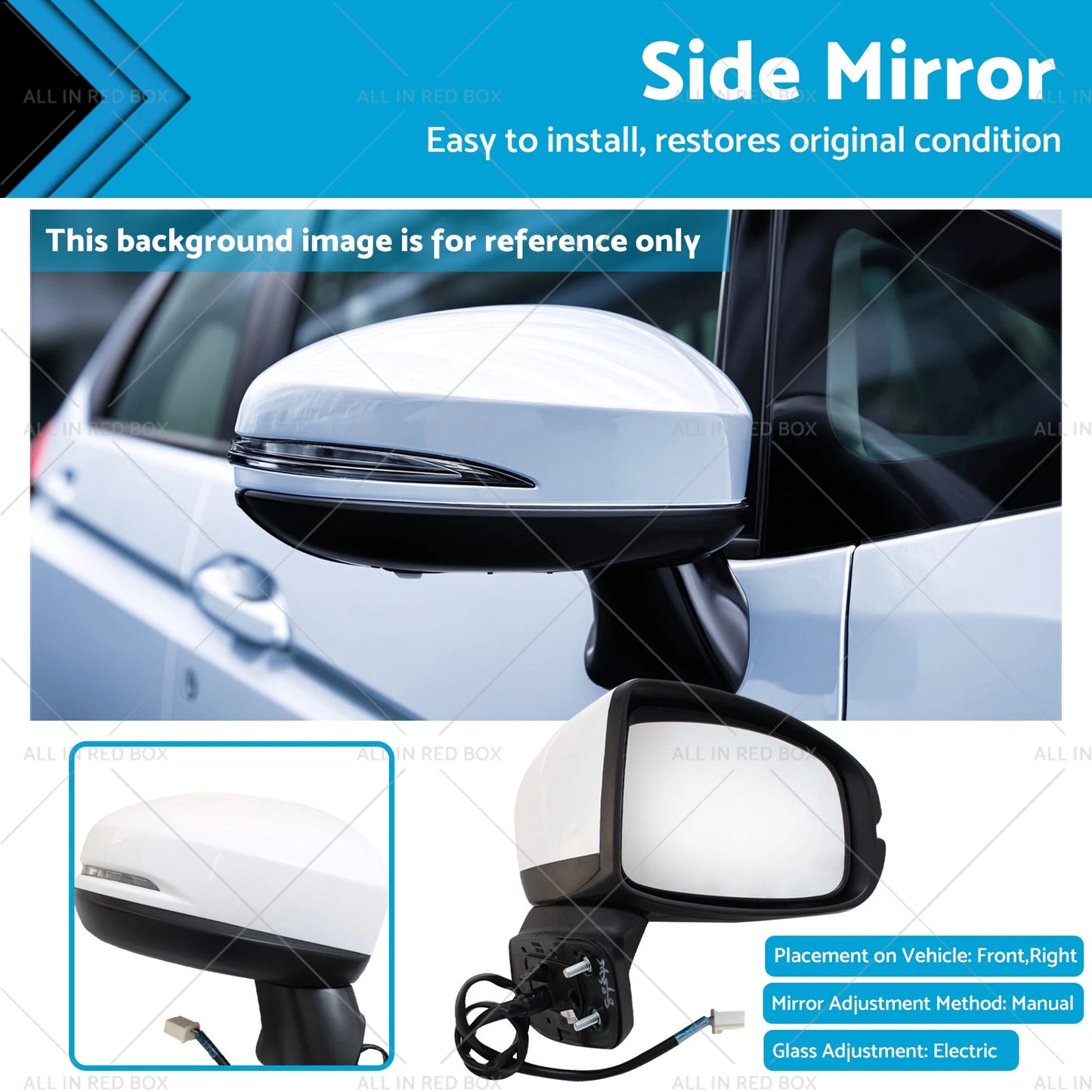 5 Pin Electric Side Mirror with Turn Lamp for Honda Jazz (2014-2019)