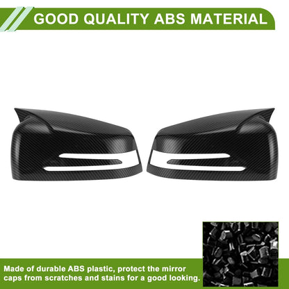 Mirror Cover Cap Replacement Black for Mercedes-Benz A-Class W176 (2012-2017)