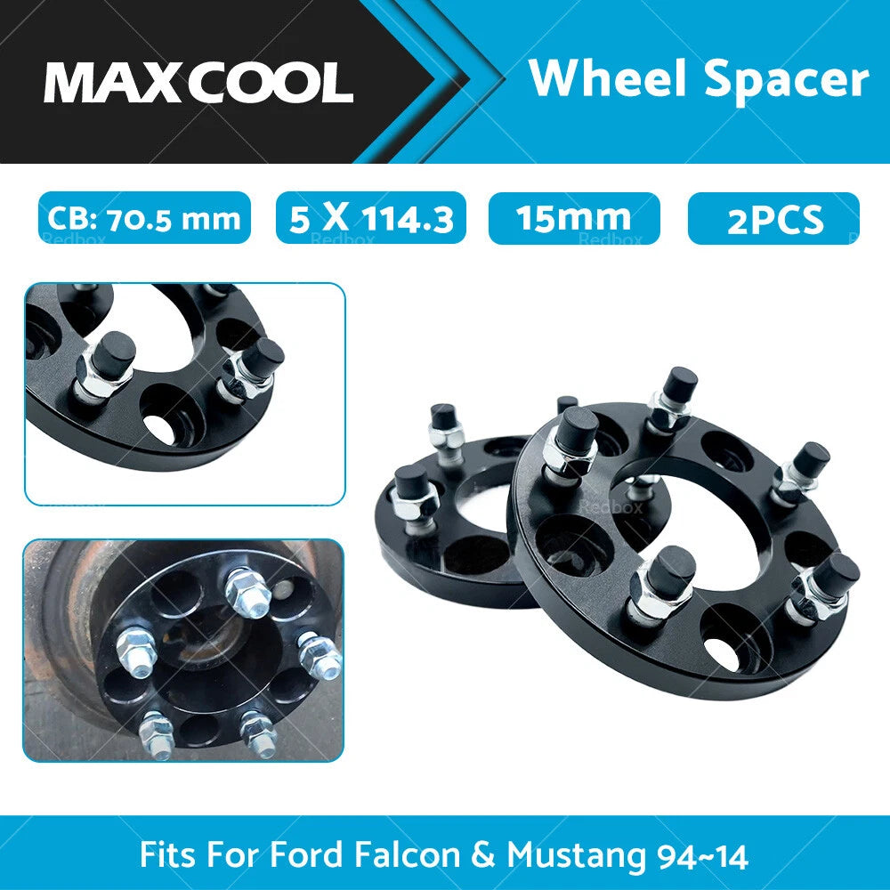 15mm Wheel Spacers for Ford Falcon & Mustang (2015-2023)