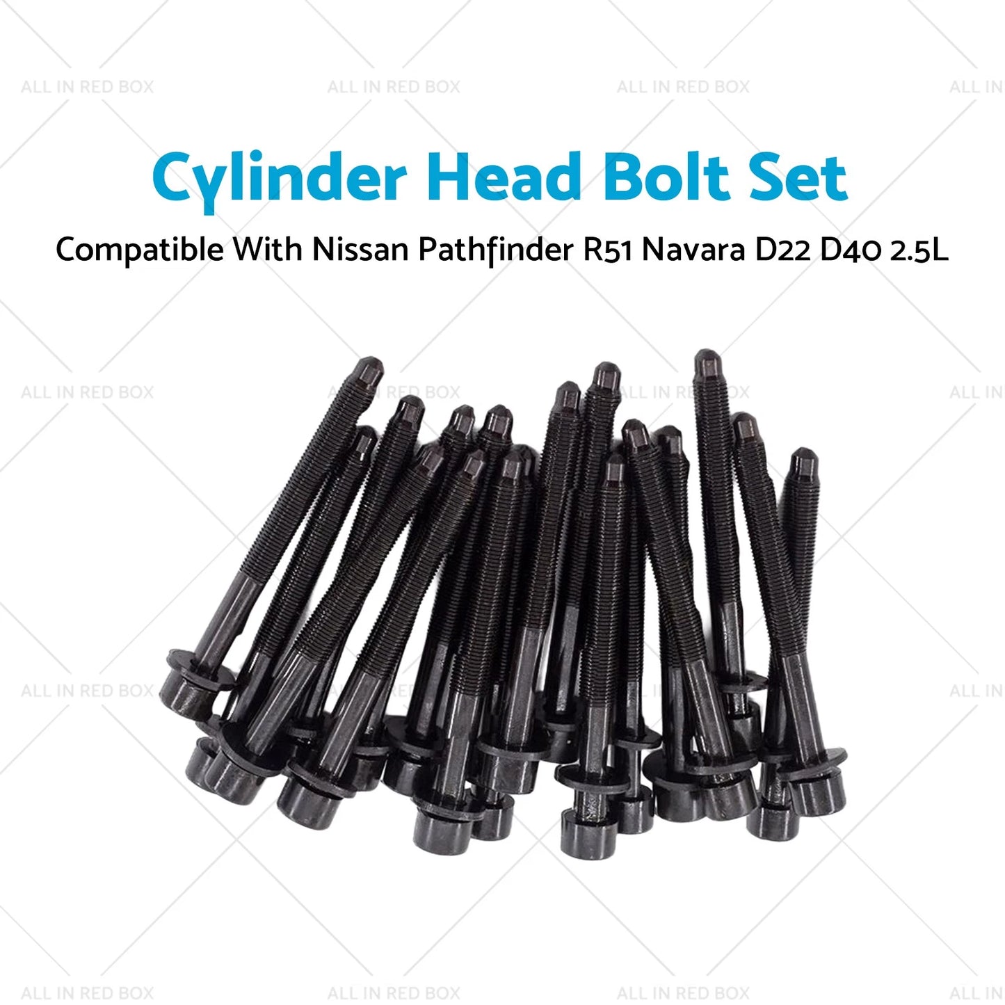 Cylinder Head Bolt Set for Nissan Pathfinder R51, Navara D22 D40 2.5L (2005-2015)