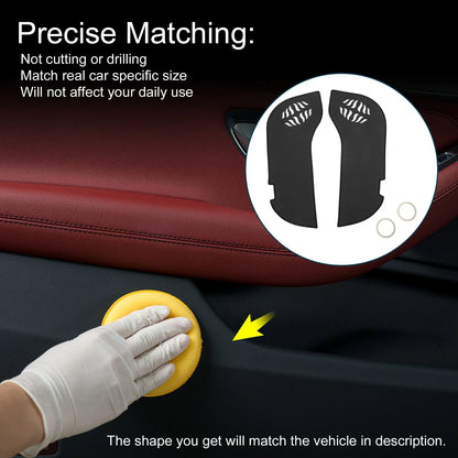 Car Door Anti Kick Pad Sticker Protector for Honda Alfa 2023 Black 1 x Set