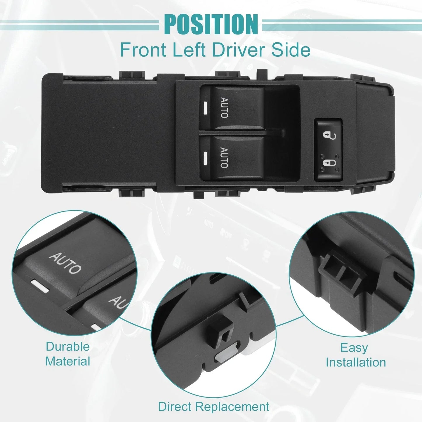 Driver Side Master Power Window Switch for Dodge Challenger (2011-2014)