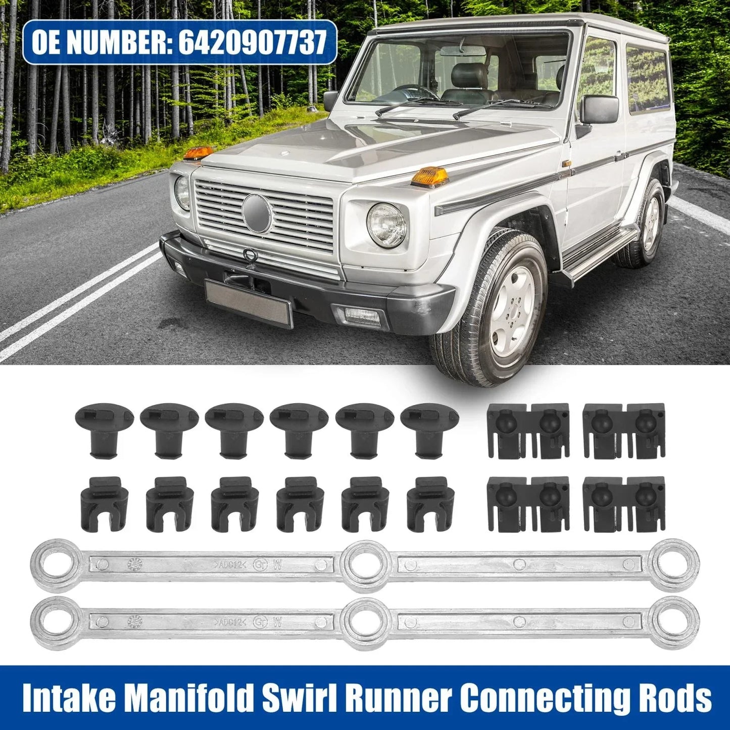 Intake Manifold Swirl Runner Connecting Rods Kit for Benz OM642 Diesel V6