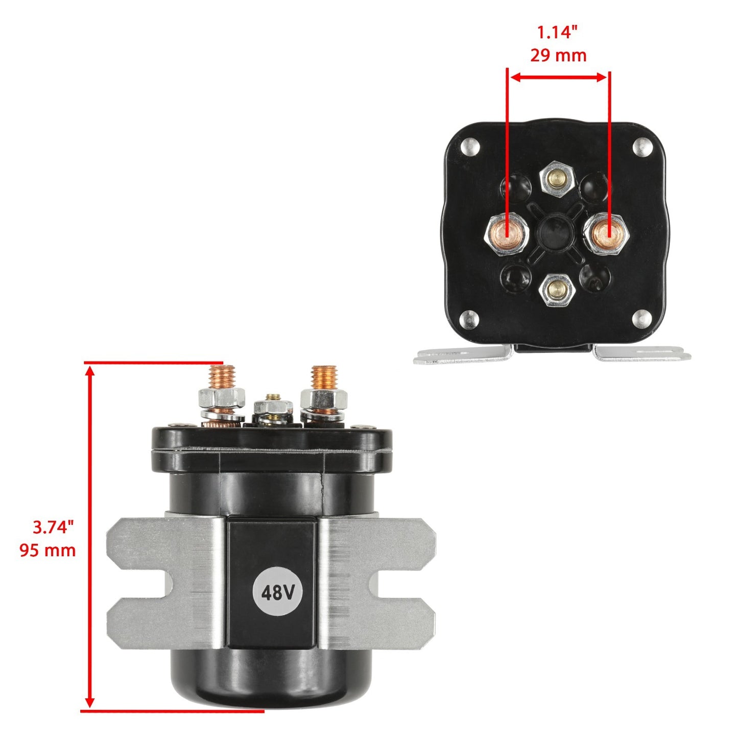 48V Starter Solenoid Replacement for EZ-GO Shuttle 2-6 Passenger (1994–2001)