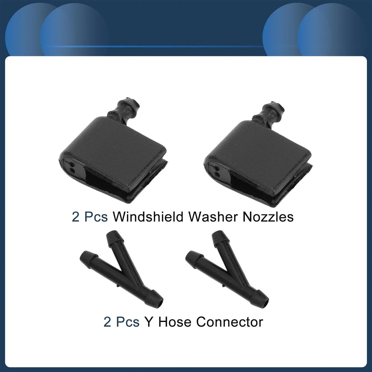 Windshield Washer Nozzle & Hose Connector for Mercedes-Benz (2000-2005)