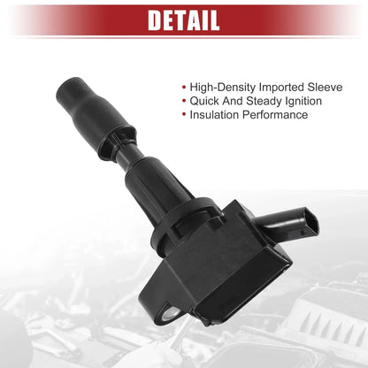 4 x Automotive Ignition Coils for Kia Optima (2016-2020) Black