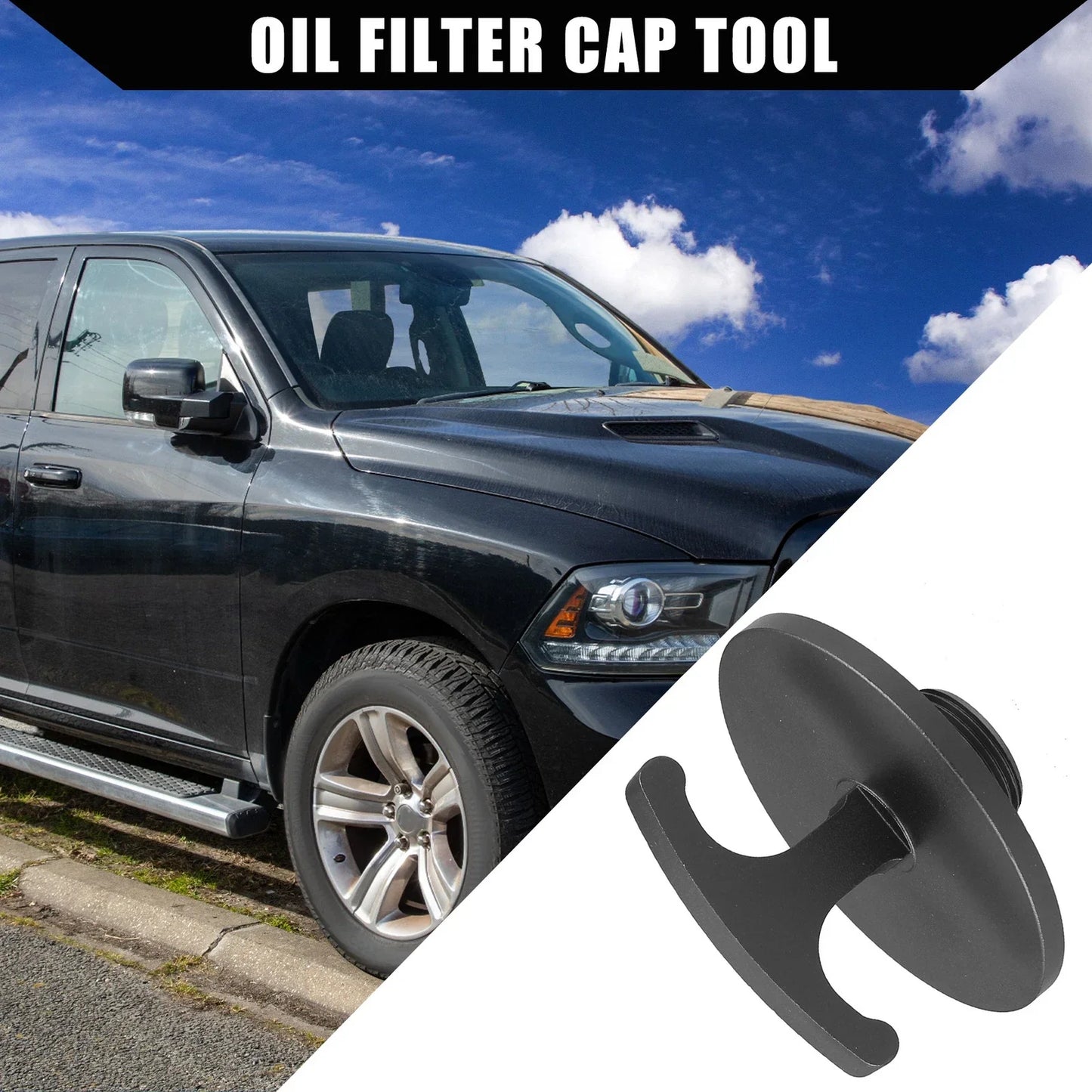 Oil Filter Cap Tool for Dodge Ram 2500 3500 4500 5500 (2010-2023)