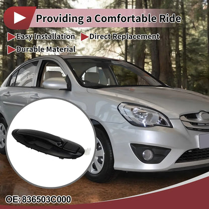 Exterior Door Handle for Hyundai Sonata Rear Left Black ABS (2011-2019)