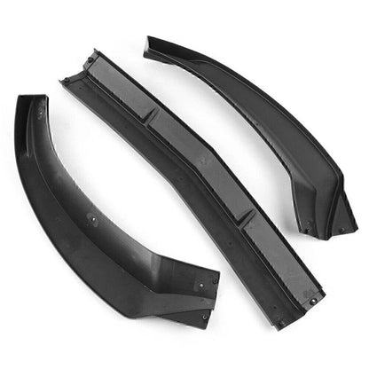 Matte Black Front Bumper Lip Cover Trim for Benz W205 Sport (2015-2018)