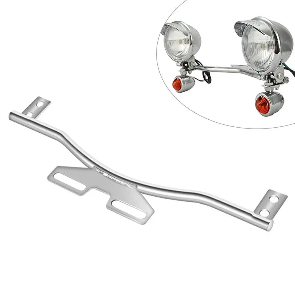 Custom Silver Fog Light Bar Mount Bracket for Car