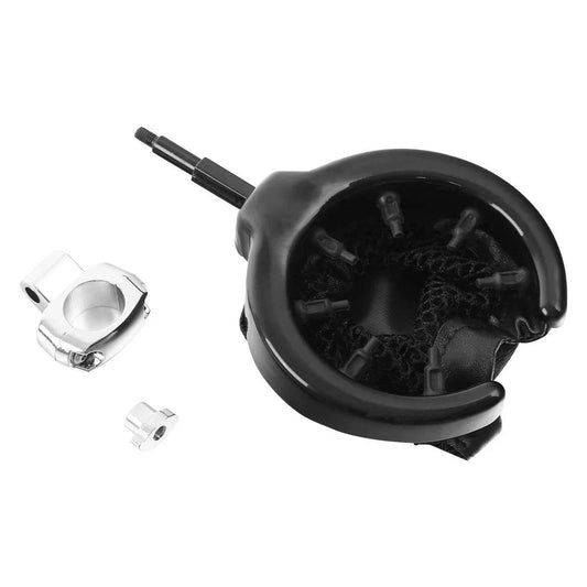 25mm Handlebar Cup Holder Metal Drink w/ Mesh Basket for Harley Touring
