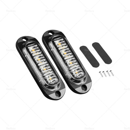 4 x LED White Clearance Light Side Marker for Truck Trailer Caravan