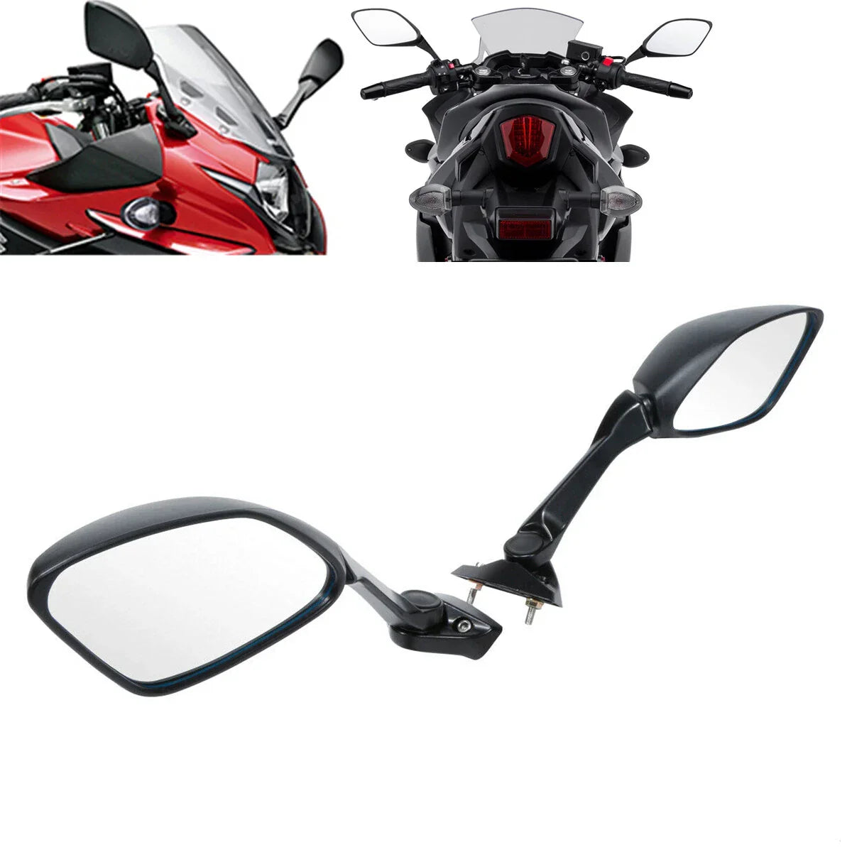 Rear-View Mirrors for Suzuki GSX 250R GSX250R (2018-2024) Black