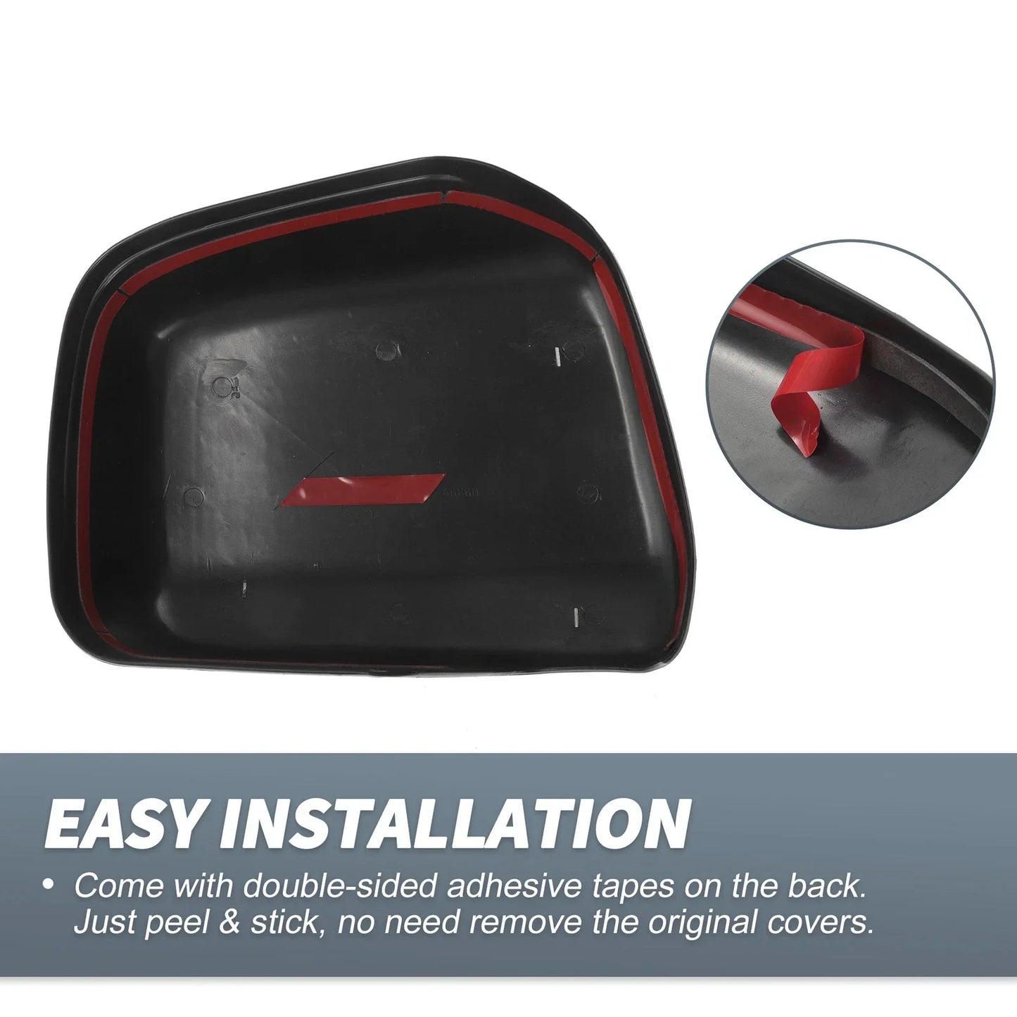 Rearview Mirror Cover Overlay Gloss Black for Lexus RX300 (1999-2003)