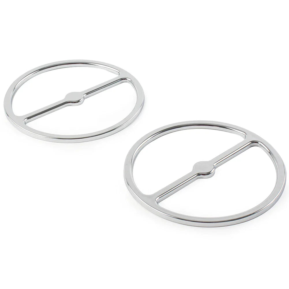 Chrome Speaker Trim Ring Covers for Harley Electra Tri Glide (2014-2023)
