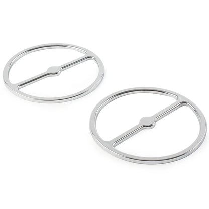 Chrome Speaker Trim Ring Covers for Harley Electra Tri Glide (2014-2023)