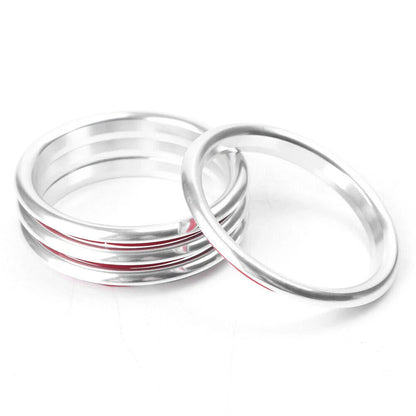 4 x Silver Interior Air Vent Outlet Ring Covers for Audi A3 (2012-2019)