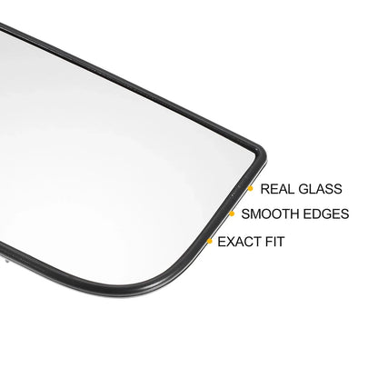White Mirror Glass Pair for Chevrolet GMC - Left Right Non-Heated